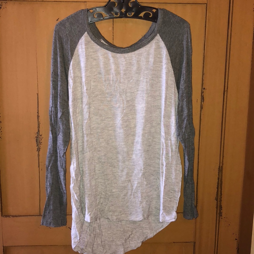 Gray baseball looking long sleeve